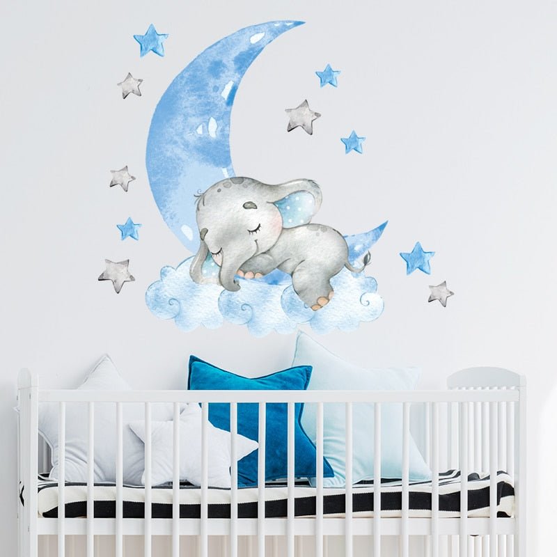 BabyElephant™ - Autocollants muraux pour chambre de bébé | bébé - Boutchou et Ma
