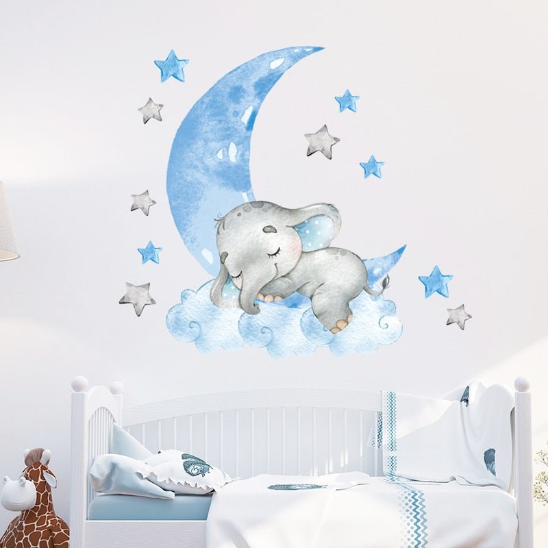 BabyElephant™ - Autocollants muraux pour chambre de bébé | bébé - Boutchou et Ma