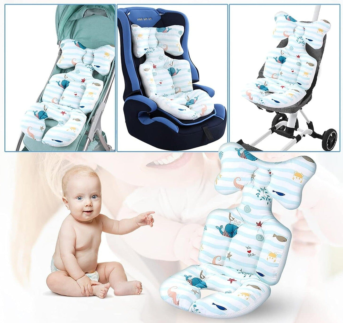 ComfyBabe™ - Coussin siège et poussette Auto - Boutchou et Ma