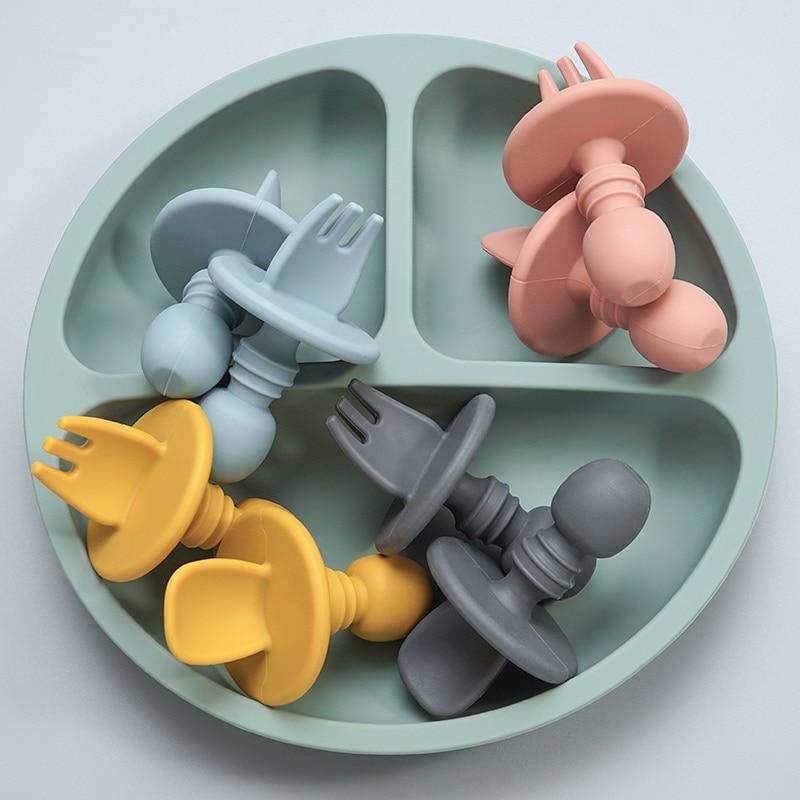 CuttieSpoon™ | Cuillère et fourchette pour bébé | Maman - Boutchou et Ma