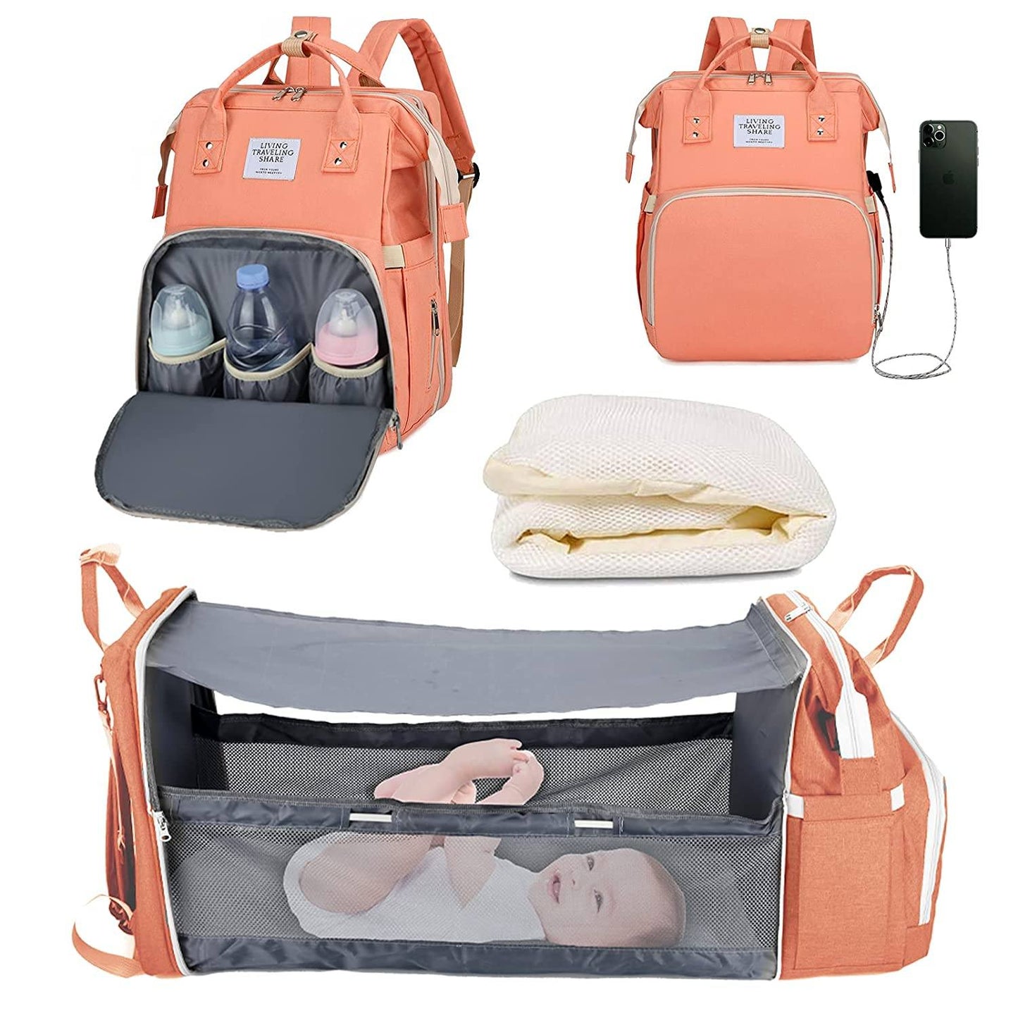 Sac à langer portatif | Berceau de voyage BabyNappy™ - Boutchou et Ma