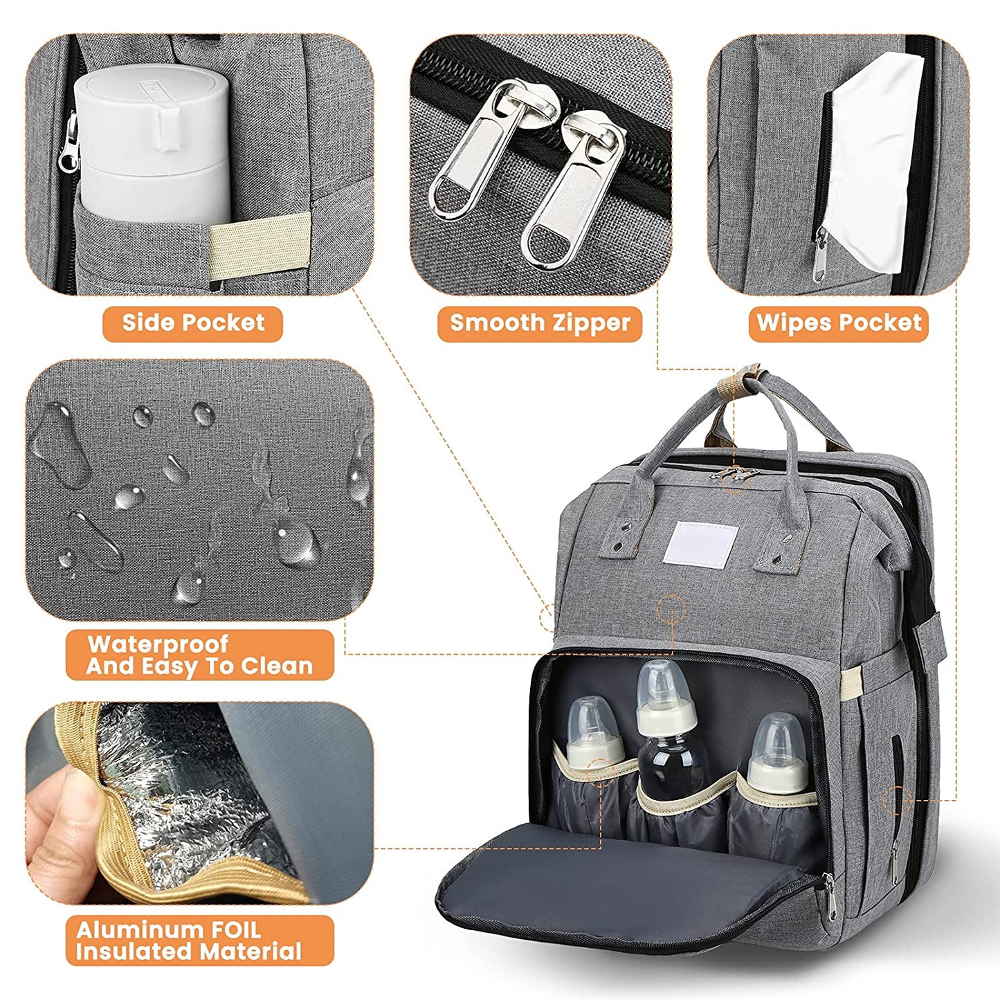 Sac à langer portatif | Berceau de voyage BabyNappy™ - Boutchou et Ma