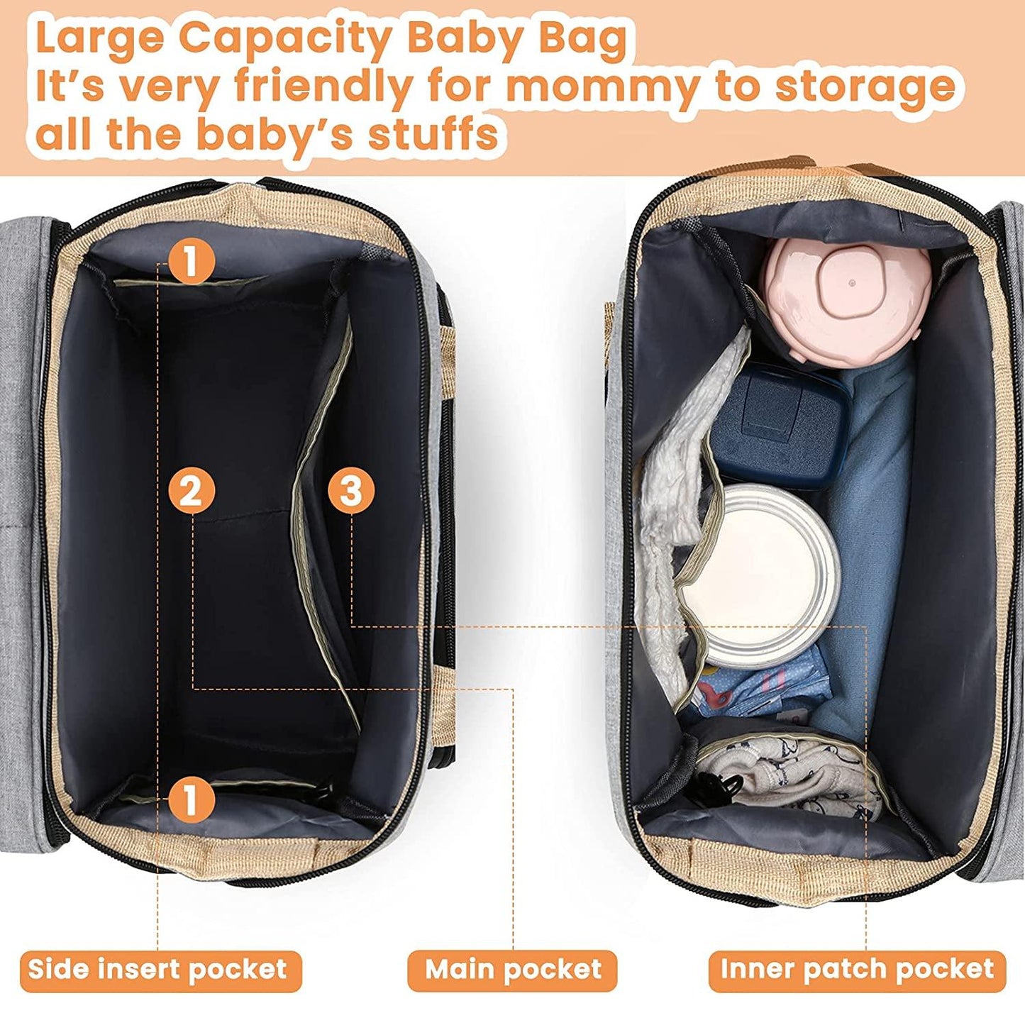 Sac à langer portatif | Berceau de voyage BabyNappy™ - Boutchou et Ma