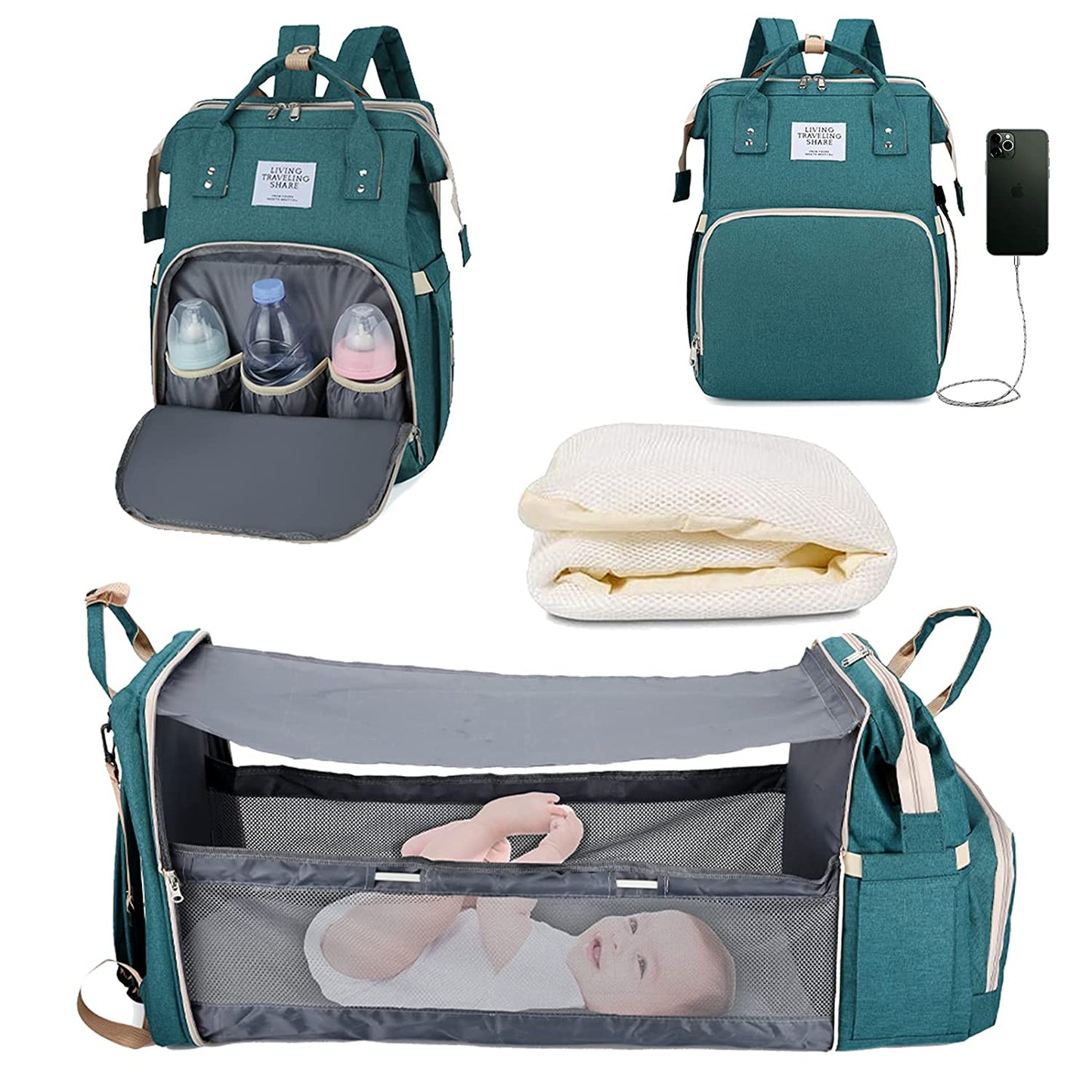 Sac à langer portatif | Berceau de voyage BabyNappy™ - Boutchou et Ma