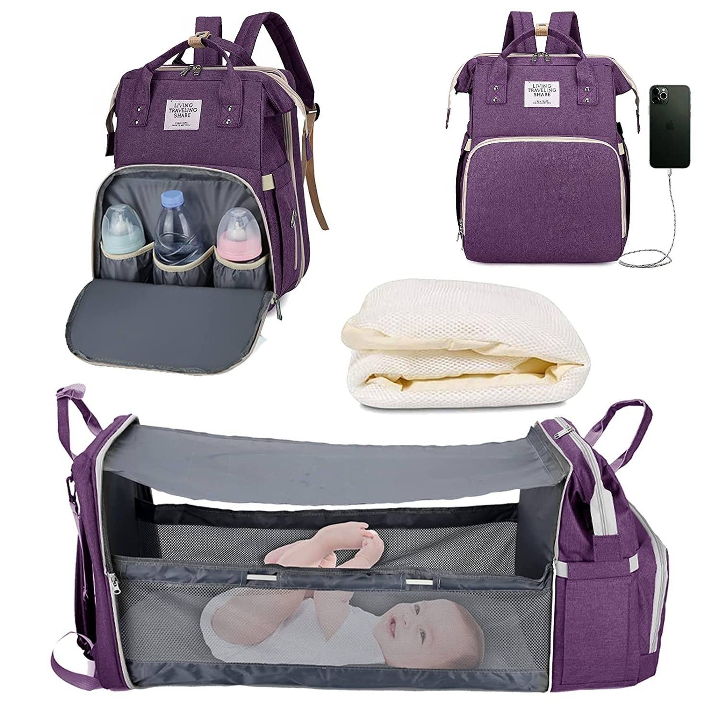 Sac à langer portatif | Berceau de voyage BabyNappy™ - Boutchou et Ma