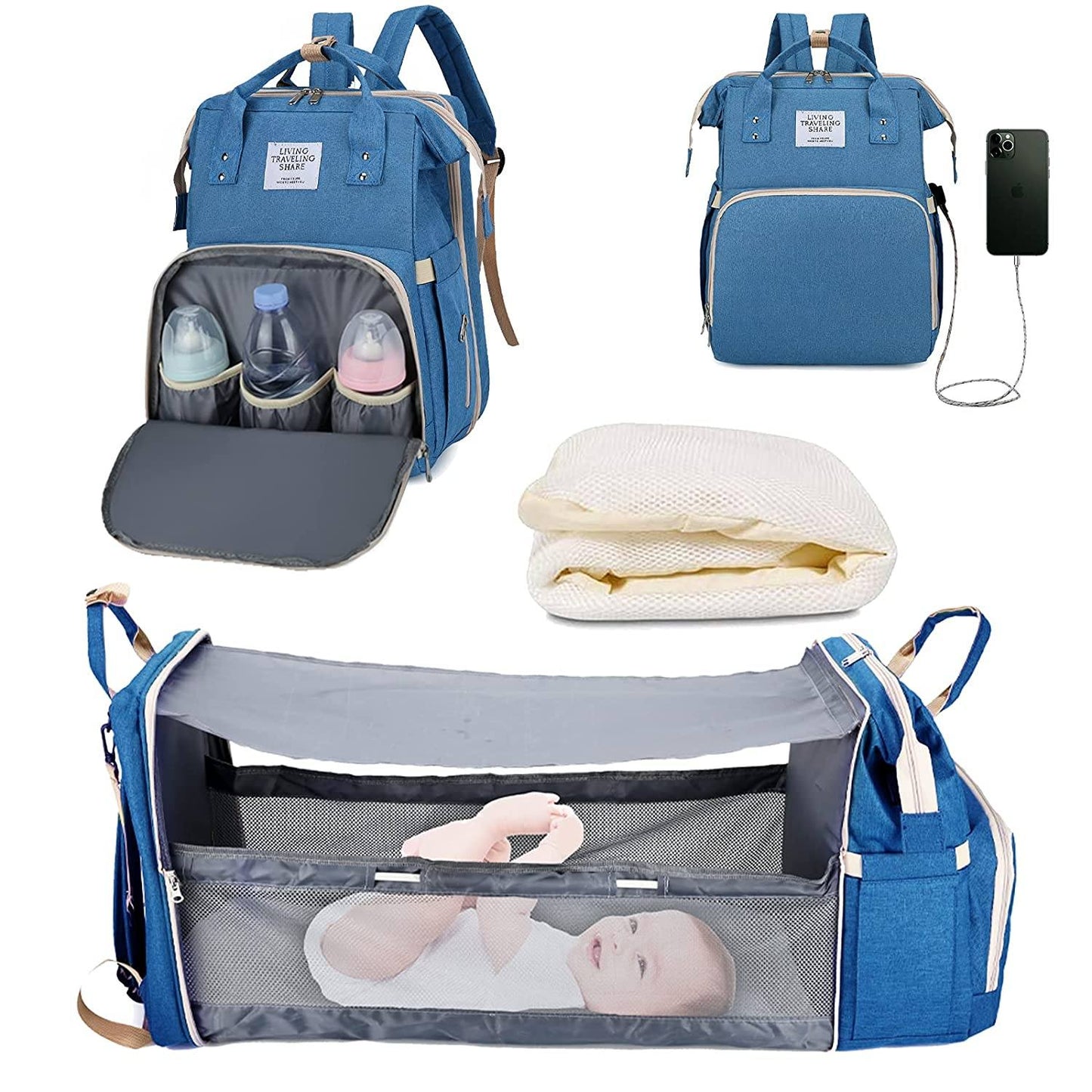 Sac à langer portatif | Berceau de voyage BabyNappy™ - Boutchou et Ma