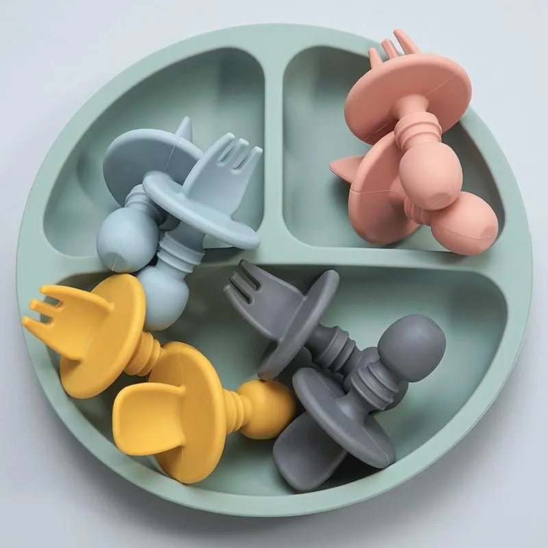 CuttieSpoon™ | Cuillère et fourchette pour bébé | Maman - Boutchou et Ma