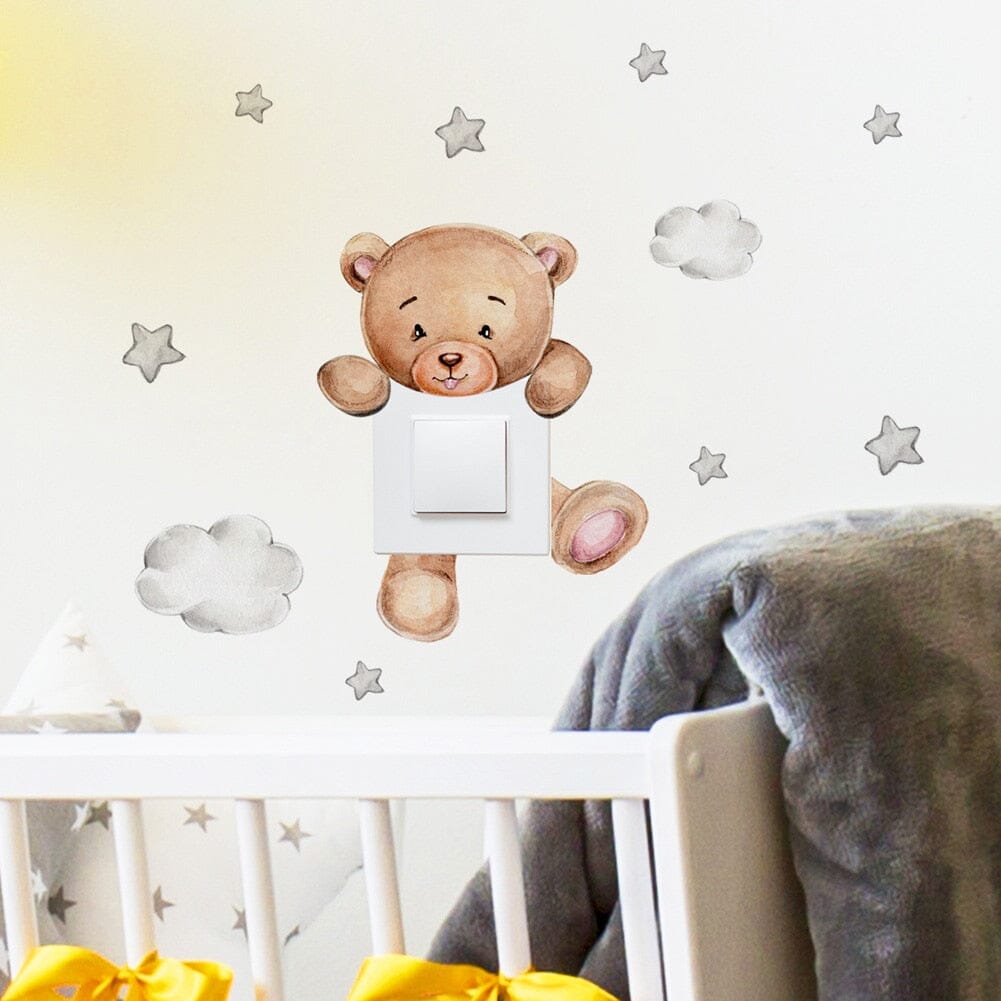 Stickybear™ - Sticker ourson décoratif | Chambre d'enfants - Boutchou et Ma