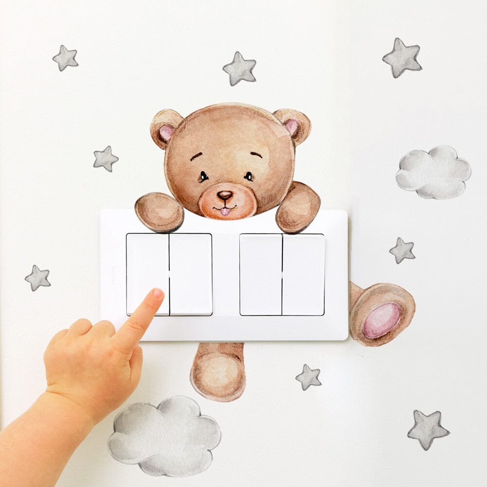 Stickybear™ - Sticker ourson décoratif | Chambre d'enfants - Boutchou et Ma